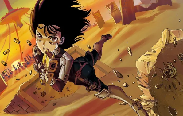 Girl, weapons, disaster, brunette, beauty, Fallout, postapokalipsis, I love it