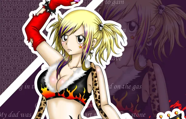 Girl, guitar, Fairy Tail, Lucy, Fairy tail