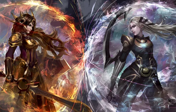 Picture girl, magic, League of Legends, League Of Legends
