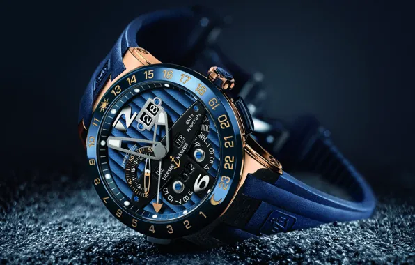 Picture chronometer, Ulysses Nardan, blue toro, ulysses nardin