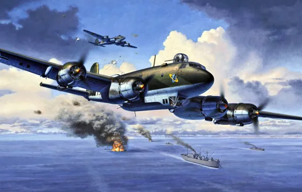 Air force, Focke-Wulf, Luftwaffe, Condor, aircraft-monoplane, the German 4-engine multirole far, Fw 200