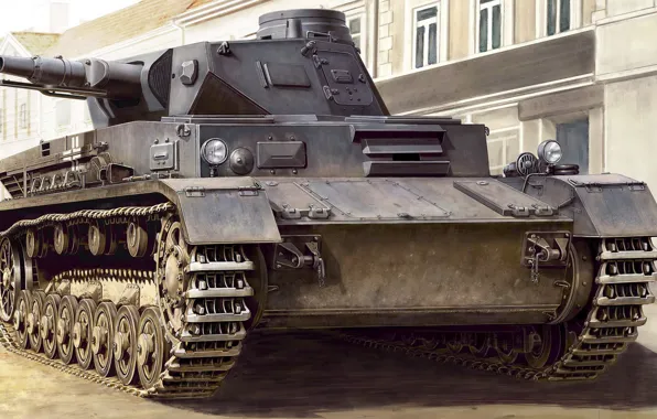 Figure, Germany, art, A IV, German Medium Tank, Ausf.C, Panzerwaffe