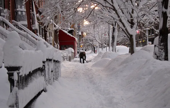 City, the city, USA, NYC, winter, New_York