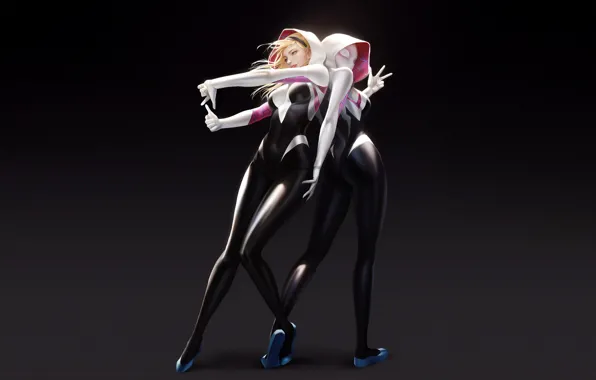 Ass, girls, marvel, comics, blonde, spider man, comic, gwen stacy