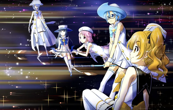 Girls, anime, Art, Art, anime, sorceress, Houkago in the Pleiades, Houkago no Pleiades