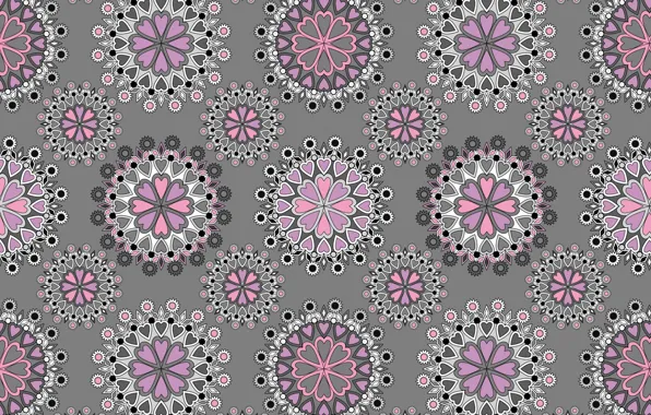 Picture pattern, texture, grey background, ornament