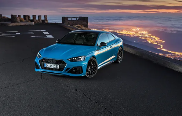 Auto, the sky, the city, Audi, the evening, RS 5