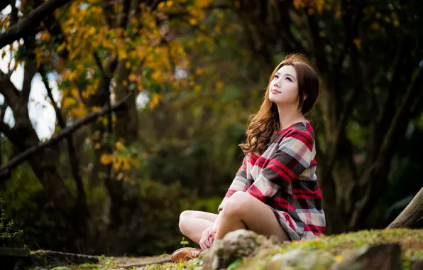 Girl, pose, Asian, cutie