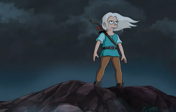 Picture TV series, Netflix, 2019, Disenchantment, Disappointment, fantasy animated series, Princess Bean, fantasy sitcom