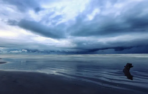 Picture sea, clouds, Iran, Mazandaran