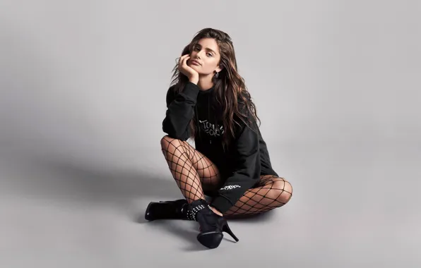 Picture look, girl, pose, mesh, model, heels, beautiful, Taylor Hill