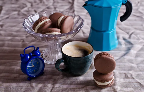 Picture coffee, cookies, Cup, cream, dessert, cakes, coffee cup, cookies