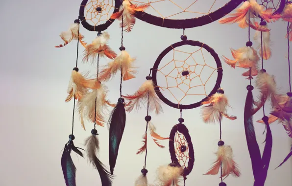 Picture feathers, amulet, Dreamcatcher