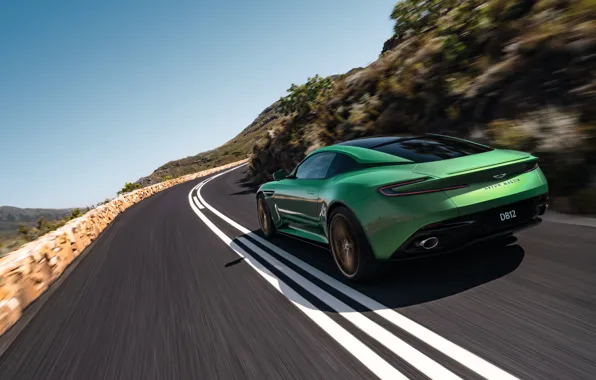 Picture road, Aston Martin, speed, supercar, in motion, English, beautiful, 2023