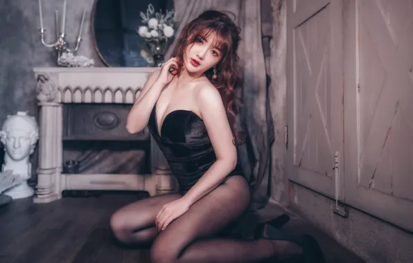 Look, girl, pose, Asian