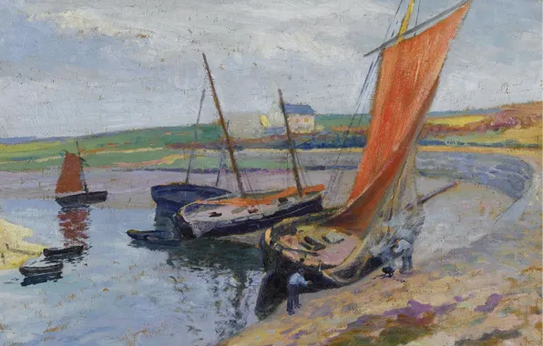 Picture picture, sail, Paul Madeline, Paul Madeline, Boat on the beach