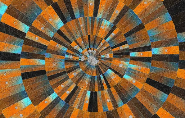 Paint, spiral, texture, signs, the volume