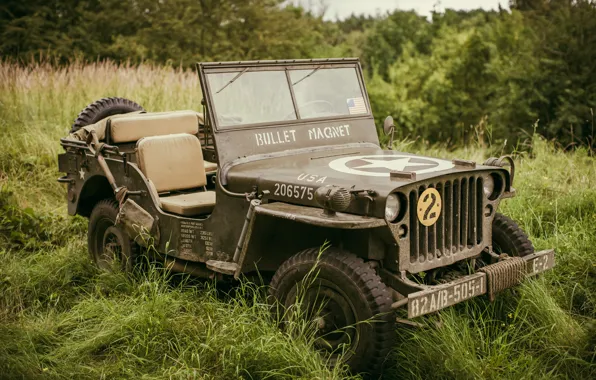 The front, army, Willys MB