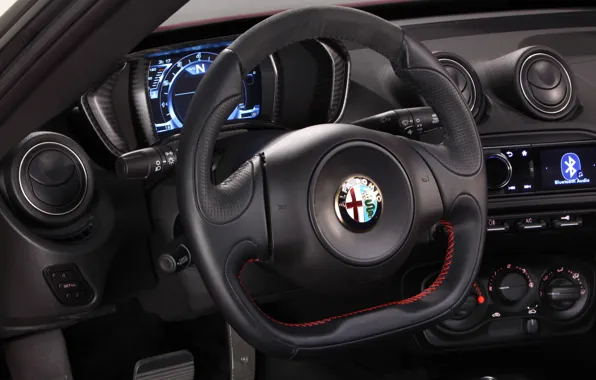 Red, the wheel, salon, launch edition, leather, Alfa Romeo 4c
