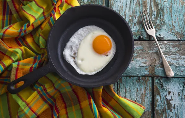 Board, eggs, plug, tablecloth, eggs, pan