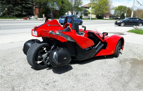 Beautiful, comfort, hi-tech, Polaris, Slingshot, technology, sporty, tricycle