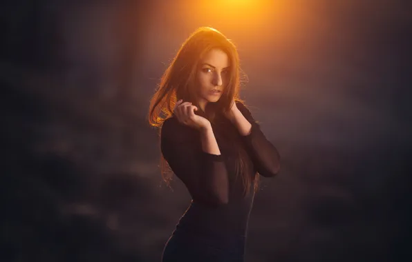 Look, portrait, beauty, figure, sunlight, Timea