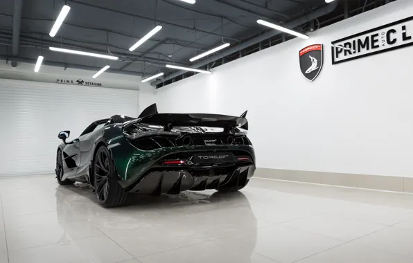 McLaren, supercar, rear view, Spider, Ball Wed, Fury, 2020, 720S