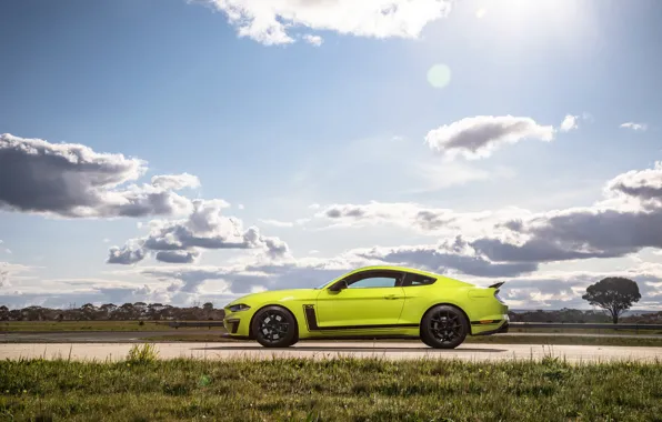 Mustang, Ford, side view, AU-spec, R-Spec, 2019, Australia version