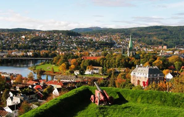 Picture autumn, landscape, Norway, landscape, autumn, Norway, fall, Trondheim