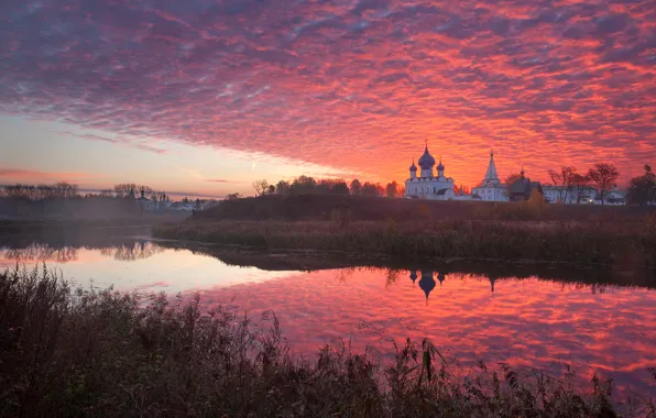 Picture autumn, morning, Russia, Suzdal, Vladimir oblast