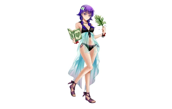 Girl, sexy, cleavage, long hair, boobs, anime, beautiful, pretty