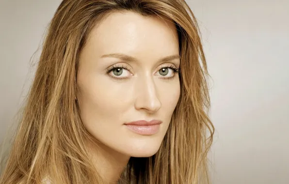 Green eyes, beauty, lips, look, blonde, actress, Natascha McElhone