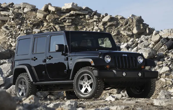Black, Wallpaper, wrangler, Jeep