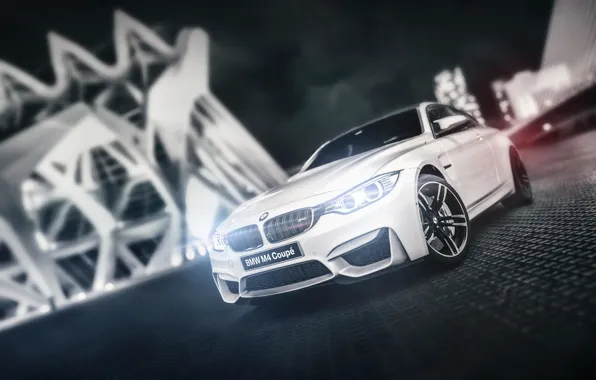 Picture white, BMW, BMW, white, Coupe, front, F82, Blind Sarathonux