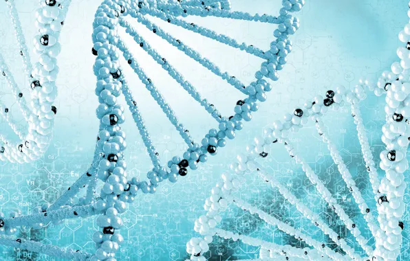 Picture science, spiral, DNA. formula
