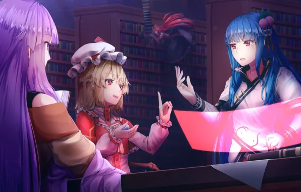 Girls, Room, Group, Touhou, Touhou