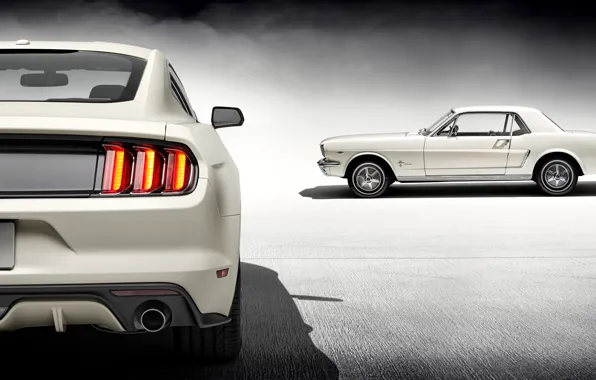 Mustang, Ford, 1965, White, 2015, 50 Year Limited Edition