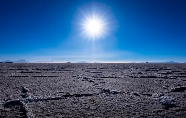 Winter, the sky, the sun, snow, Ice