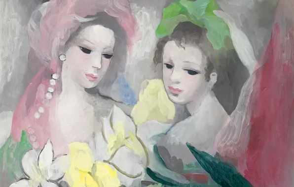 Picture Modern, Marie Laurencin, Two girls with flowers