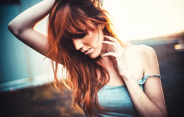 Picture redhead, Marrah, Natural Light Portrait