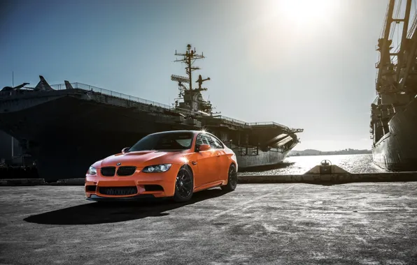 Picture BMW, German, Orange, Car, E92, GTS, Battleship, Bimmer