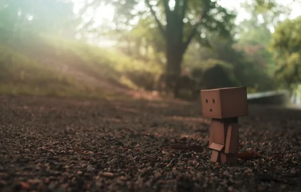 Picture road, sadness, look, macro, earth, one, danbo
