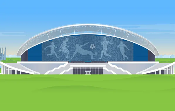 Figure, Football, Russia, Art, Kazan, Stadium, "Kazan Arena", Kazan Arena