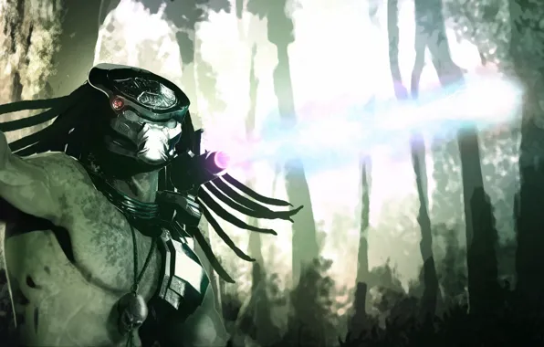 Background, predator, alien, Predator, thing