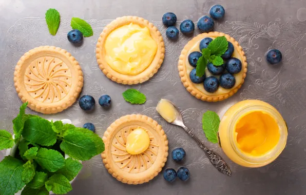 Berries, blueberries, cake, jam, Iryna Melnyk