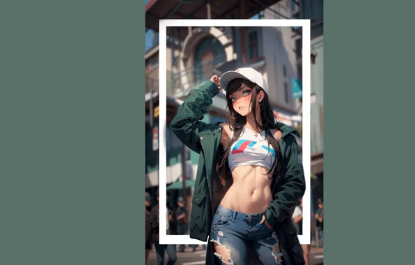 Kawaii, girl, hot, sexy, hat, anime, pretty, cap
