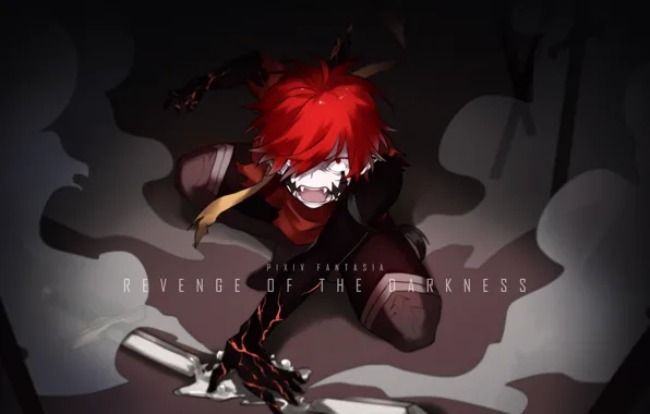 Anger, anime, art, Pixiv Fantasia