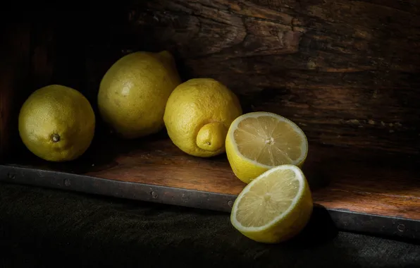 Picture citrus, halves, lemons