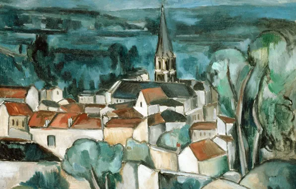 The city, home, the urban landscape, Maurice de Vlaminck, Bougival