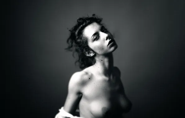 Chest, girl, bokeh, Charlie